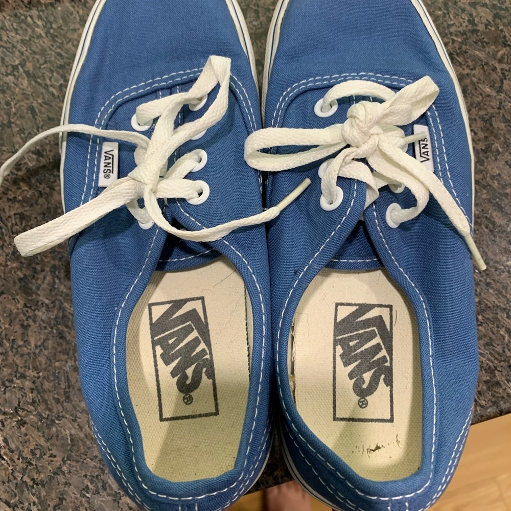 Bright blue barely worn vans